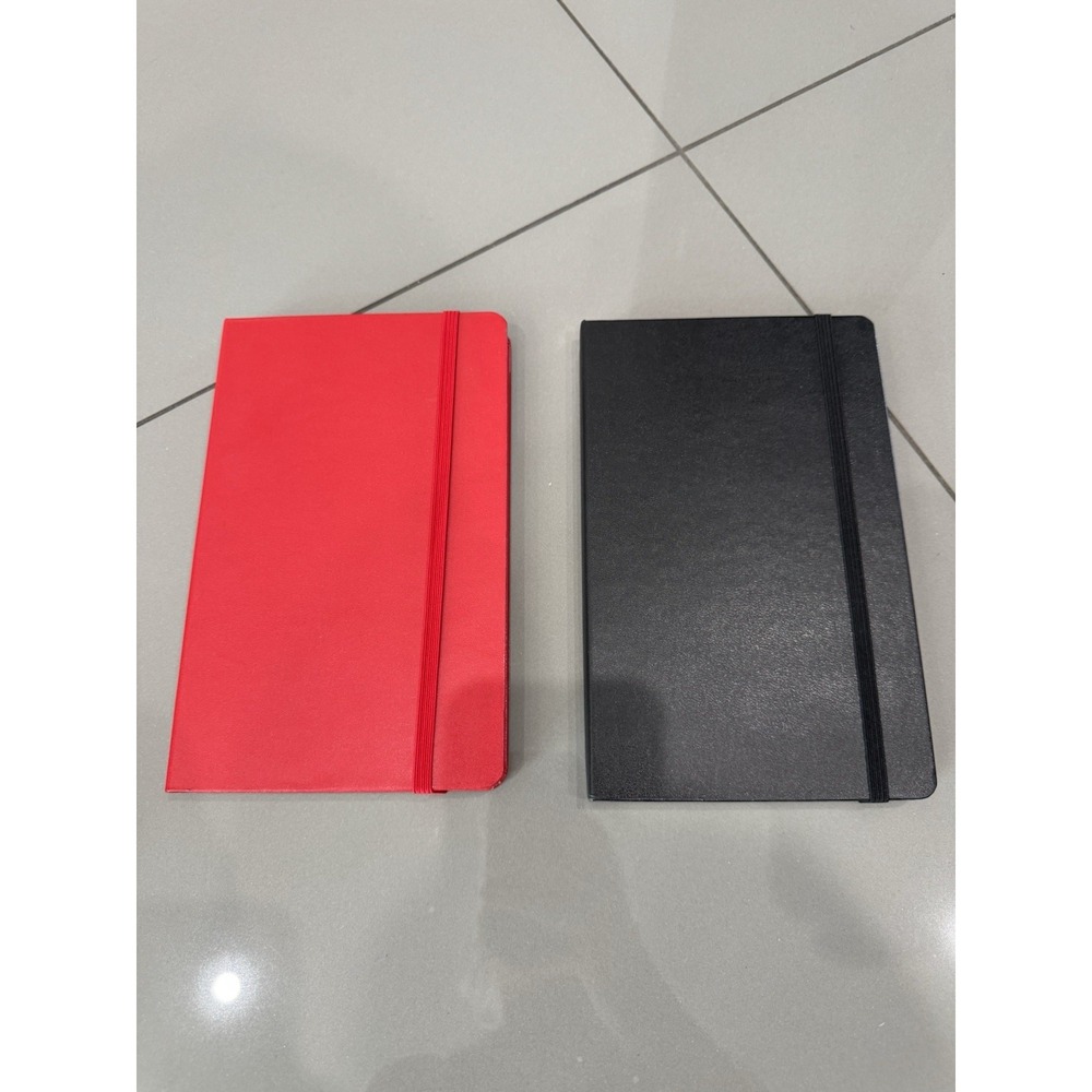 New Moleskine Red And Black Journals Notebook LOT OF 2